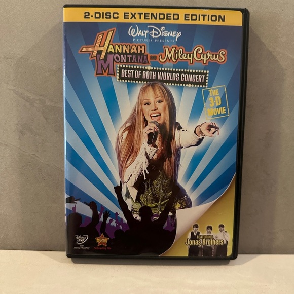 Hannah Montana/Miley Cyrus Best of Both Worlds Concert DVD Includes 3D & Glasses - Picture 1 of 5